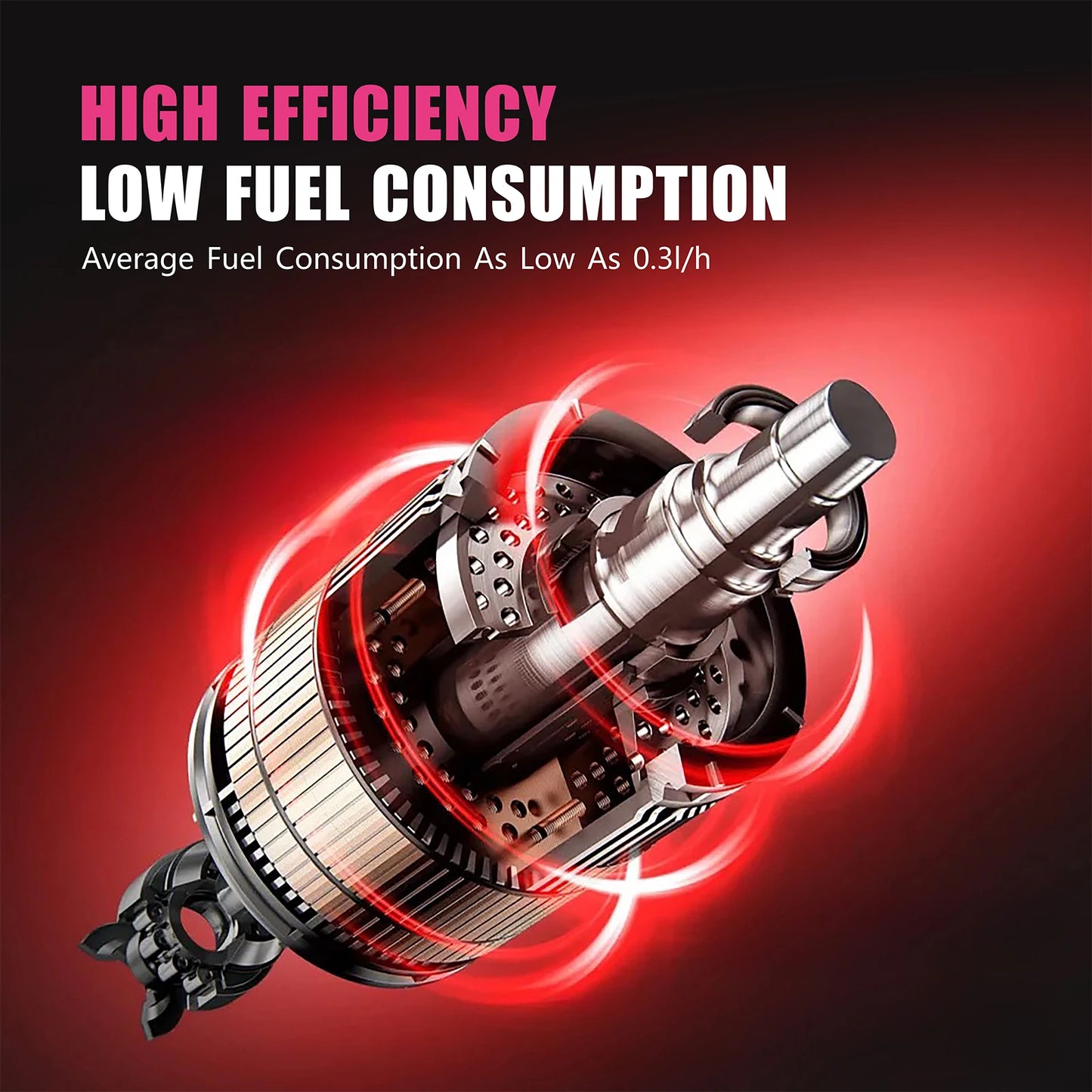 ROOMARK 5/8 KW Diesel Air Heater 12 V All in One Portable Parking Car Heater w/ LCD Monitor Remote Control for Truck RV Trailer