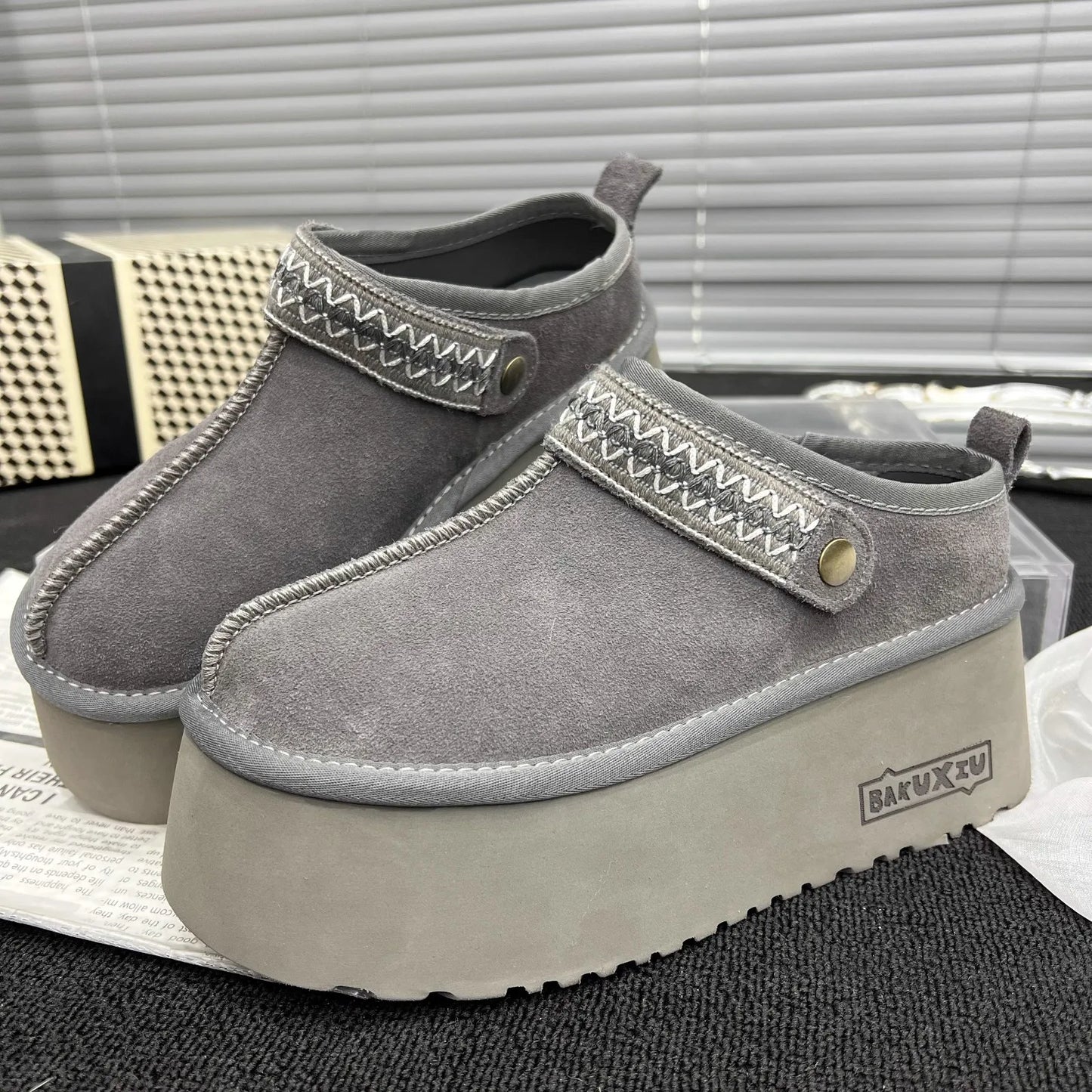 Platform Women's Slippers Suede Mules Shoes Woman Heeled Shoes Slingback Summer 2025 New Brand Casual Sneakers Zapatos De Mujer