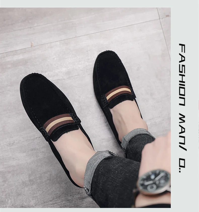 Lefu Shoes Men's Lightweight Bean Shoes Summer One Step Push lazy Breathable Casual Half Support Slippers for men